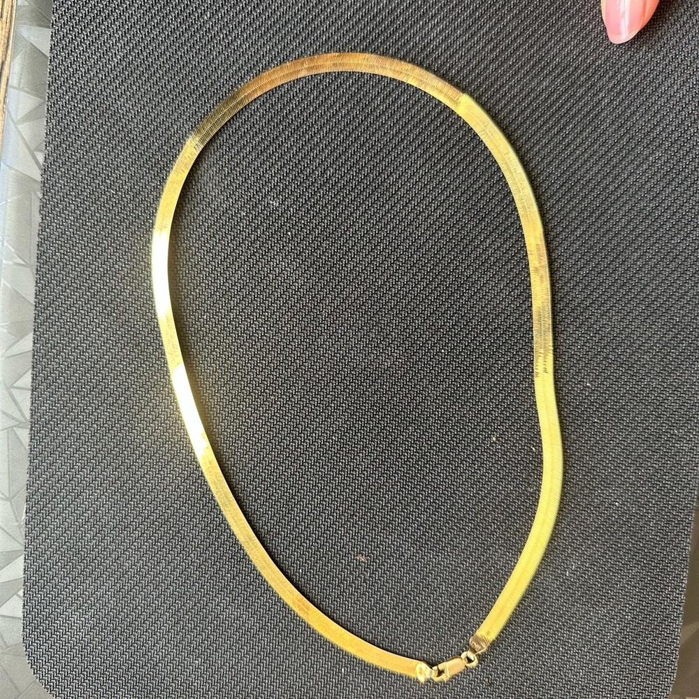 14k solid gold snake chain